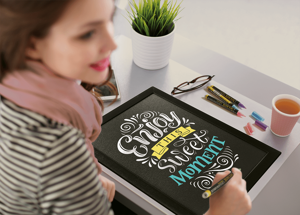 Villem SECURIT Kuldne kriidimarker tahvlitele ja kriidipindadele, 2-6mm Securit