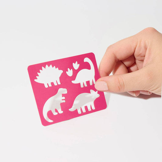 Villem Dinosauruse šabloon glitter-tätoveeringuteks SI SI LA PAILLETTE