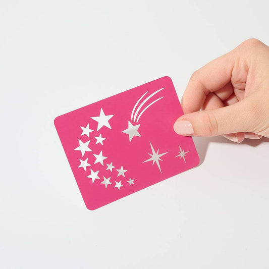 Villem Tähtede šabloon glitter-tätoveeringuteks SI SI LA PAILLETTE