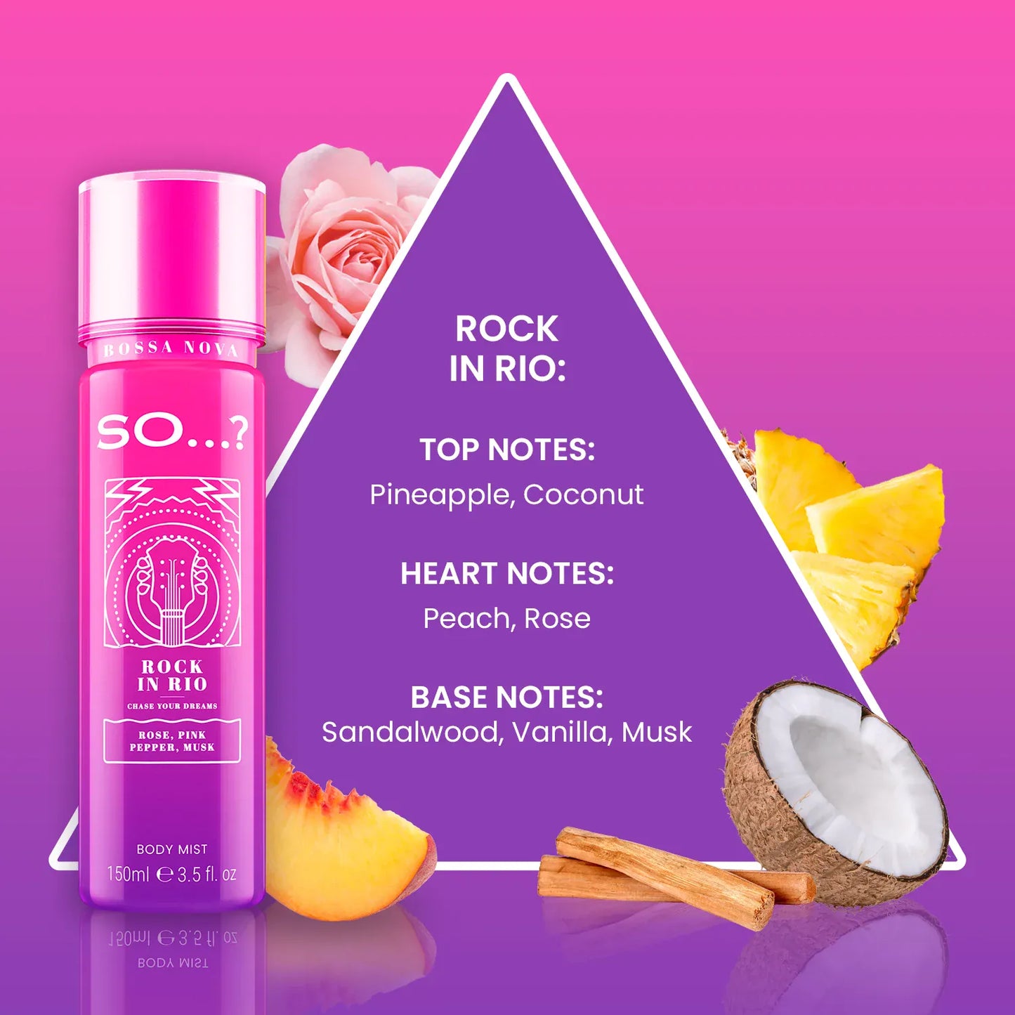 Villem So…? Bossa Nova Rock In Rio Body Mist Fragrance Spray, 150ml SO…?