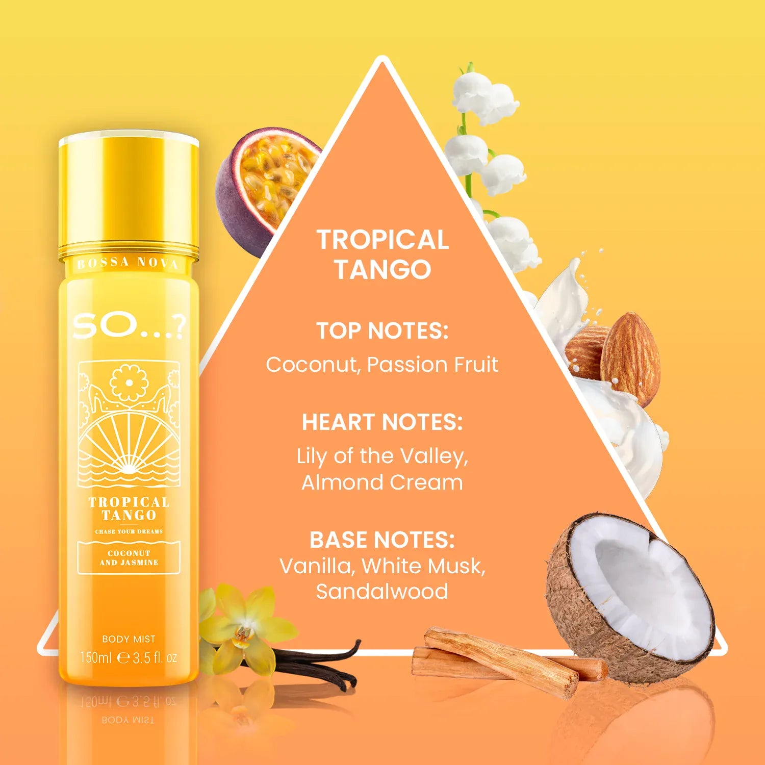 Villem So…? Bossa Nova Tropical Tango Body Mist Fragrance Spray, 150ml SO…?