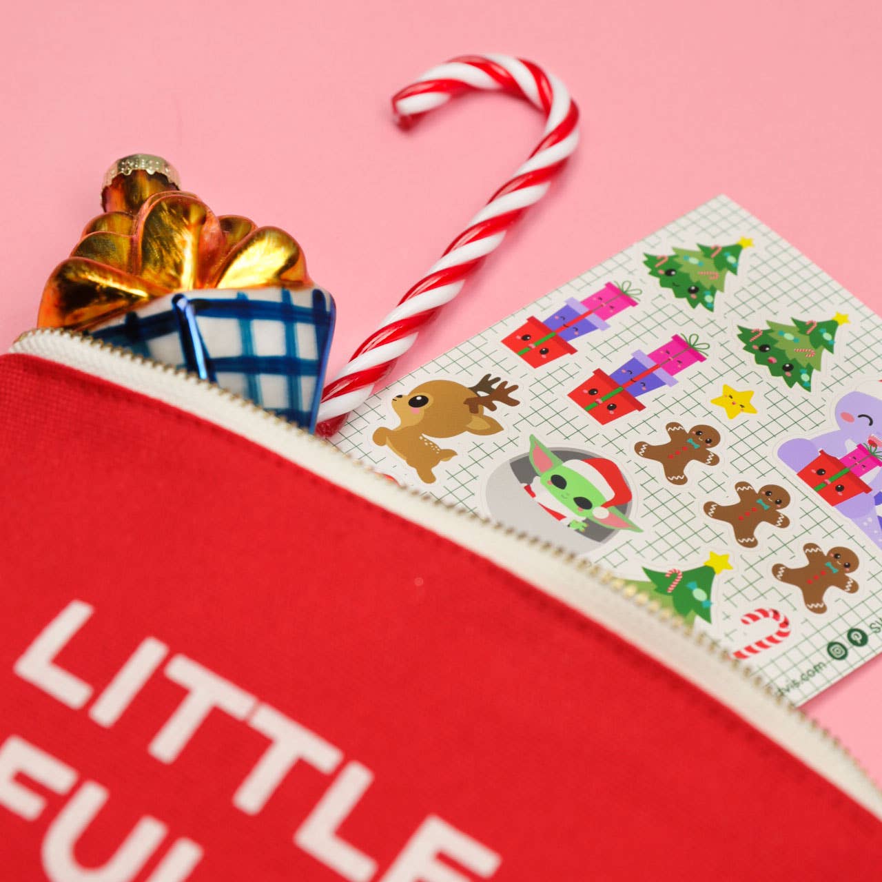 Villem Kosmeetikakott – “A Little Bag Full of Big Secrets Inside” (Punane) Studio Inktvis