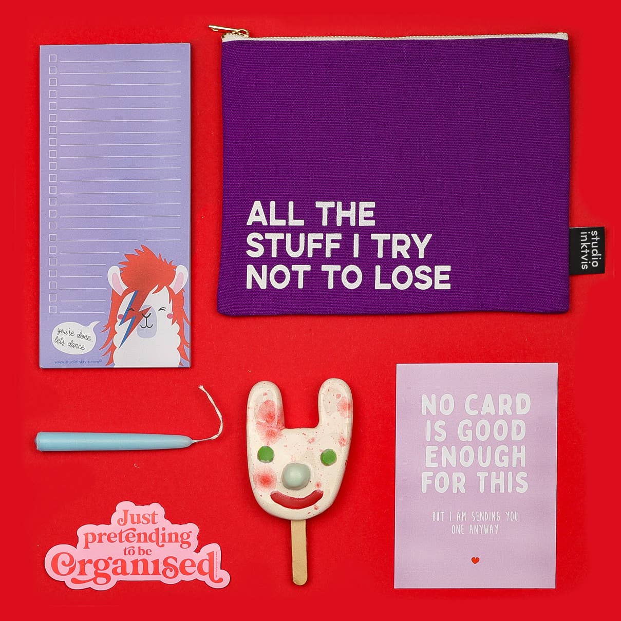 Villem Kosmeetikakott – “ALL THE STUFF I TRY NOT TO LOSE” (Lilla) Studio Inktvis