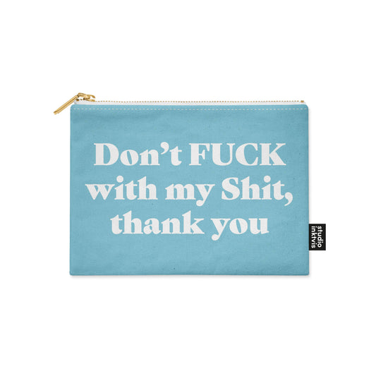 Villem Kosmeetikakott – “DON’T FUCK WITH MY SHIT THANK YOU” (Helesinine) Studio Inktvis