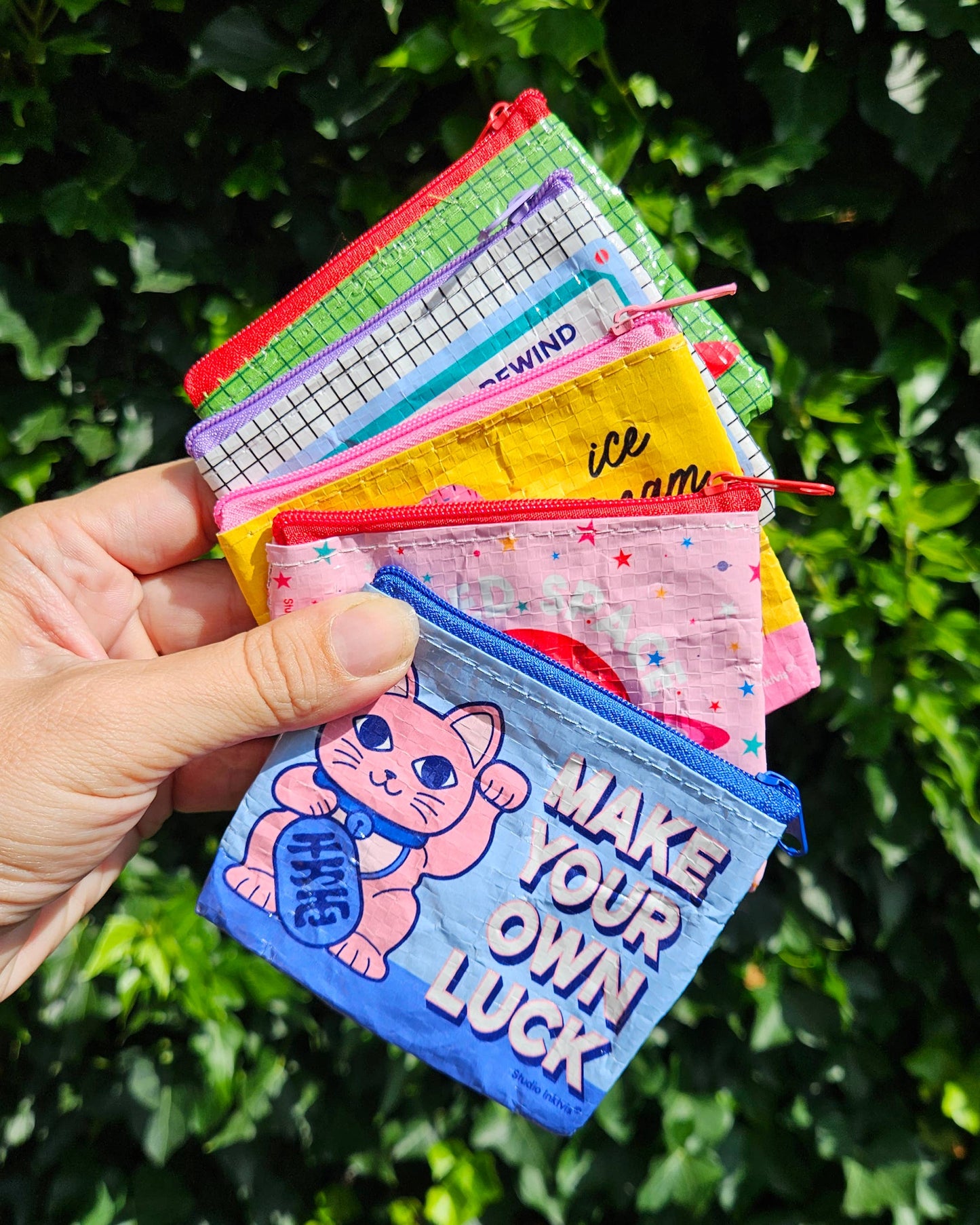 Villem Mini wallet Maneki Neko make your own luck recycled plastic Studio Inktvis