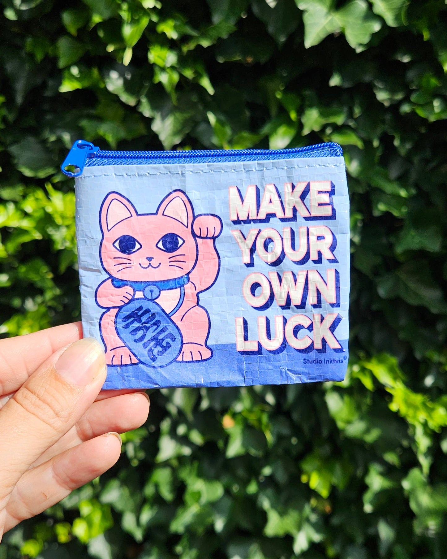 Villem Mini wallet Maneki Neko make your own luck recycled plastic Studio Inktvis