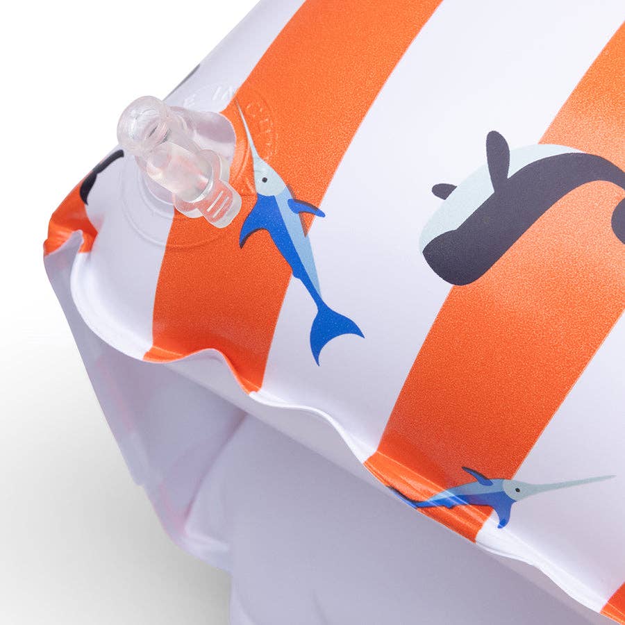 Villem Arm Bands - Red/White - Ocean Stripes: 2/6 Years Swim Essentials
