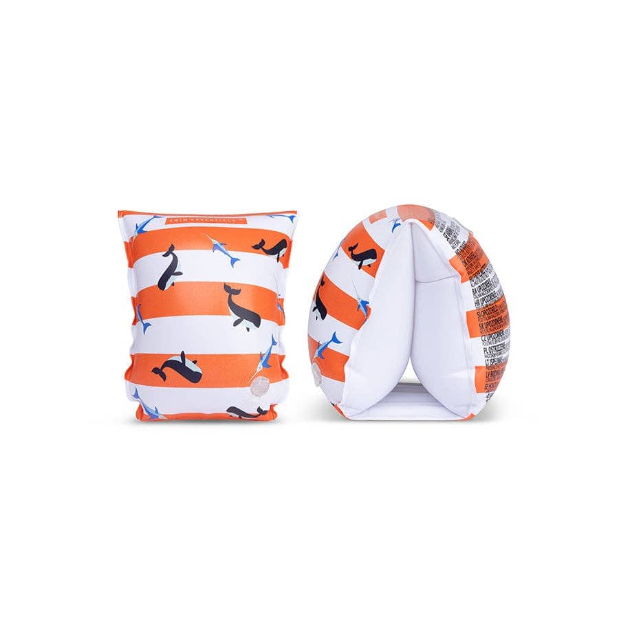 Villem Arm Bands - Red/White - Ocean Stripes: 2/6 Years Swim Essentials