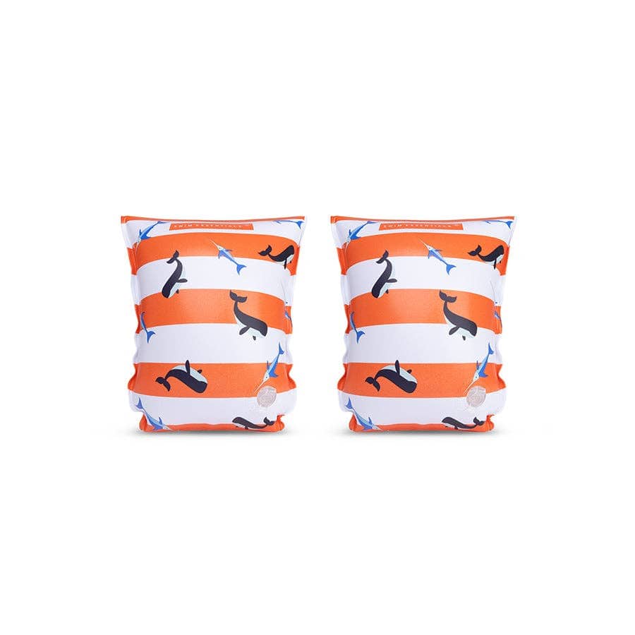Villem Arm Bands - Red/White - Ocean Stripes: 2/6 Years Swim Essentials