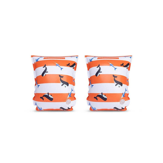 Villem Arm Bands - Red/White - Ocean Stripes: 2/6 Years Swim Essentials