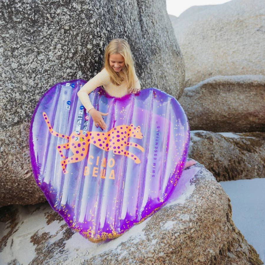 Villem Pool Float - Purple Heart - Leopard - 150 cm Swim Essentials