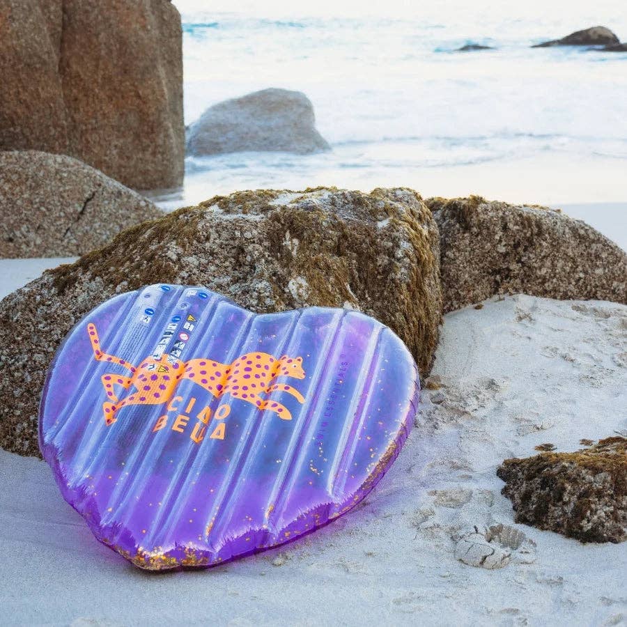 Villem Pool Float - Purple Heart - Leopard - 150 cm Swim Essentials