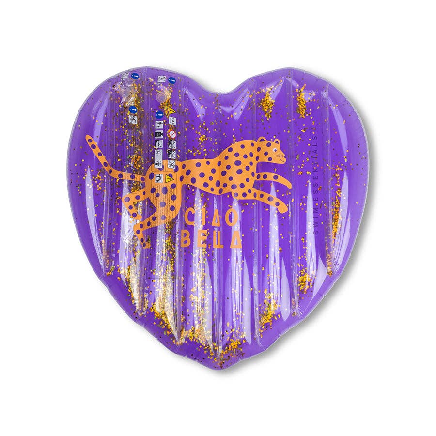 Villem Pool Float - Purple Heart - Leopard - 150 cm Swim Essentials