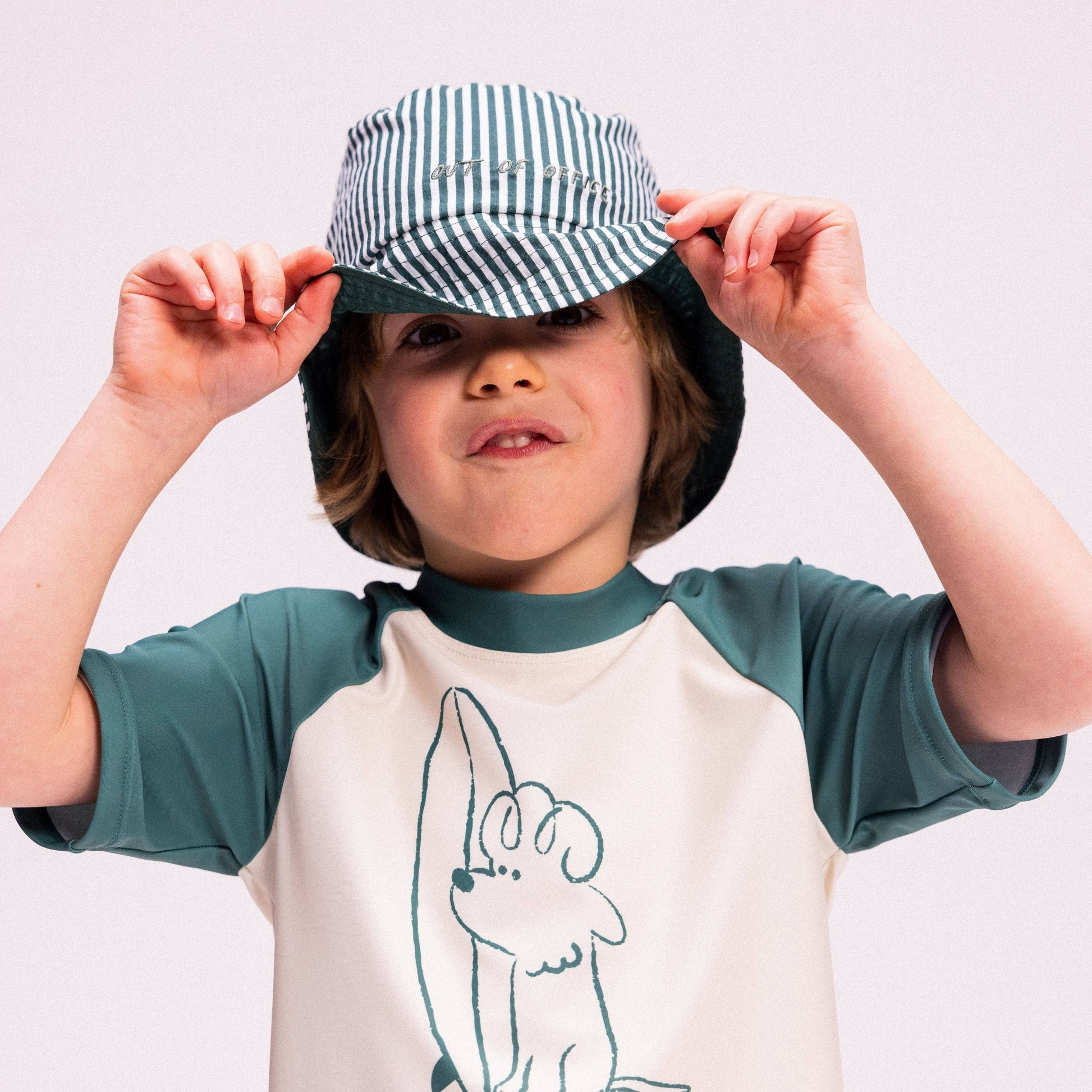 Villem Sun Hat Reversible - Green - Surf Dogs: 1/2 Years Swim Essentials