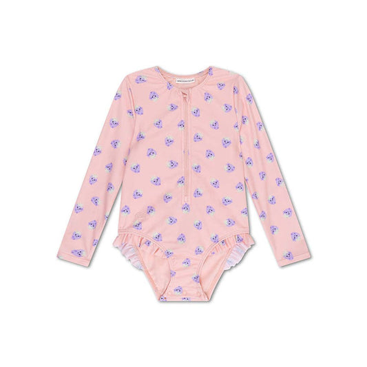 Villem Swim Essentials UV-kaitsega tüdrukute ujumistrikoo Blackberry Pink/Purple: 74/80 Swim Essentials