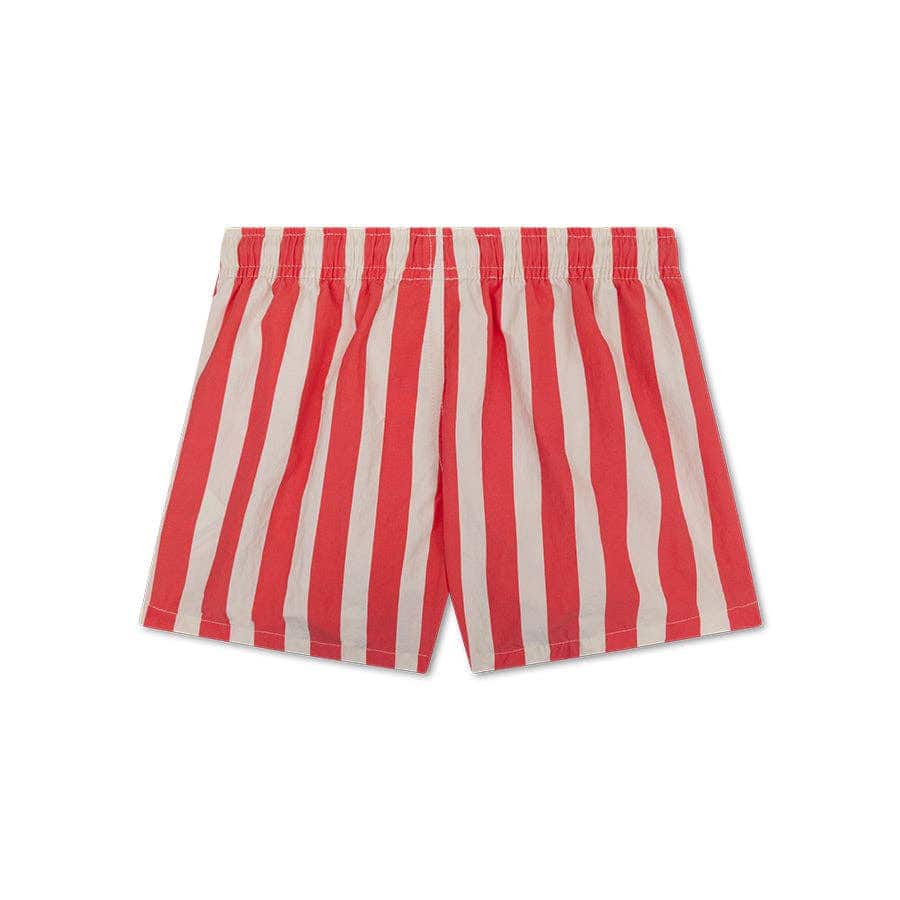 Villem Swim Shorts - Beige/Red - Lobster Stripe: 122/128 Swim Essentials