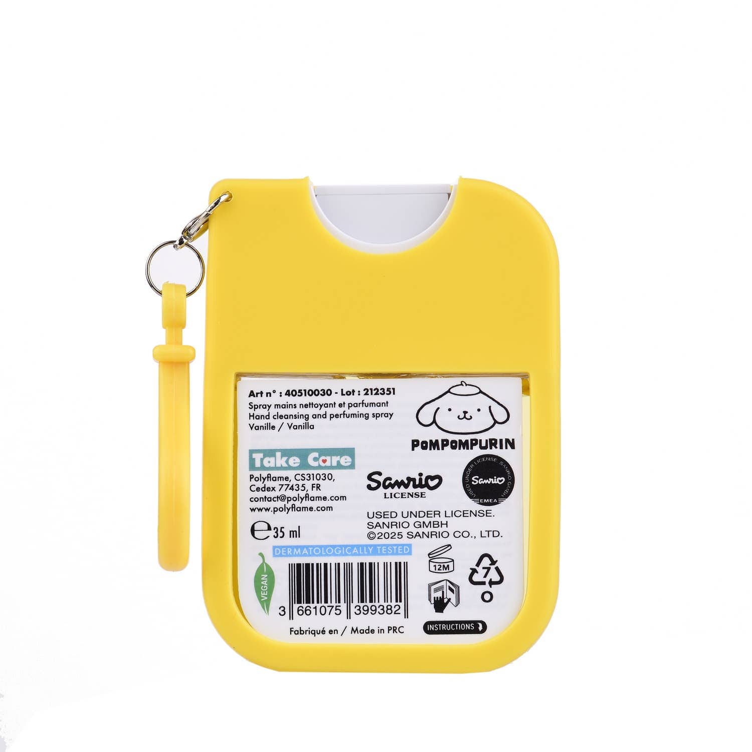 Villem POMPOMPURIN kätepuhastus- ja lõhnasprei 35ml Takecare by polyflame europe