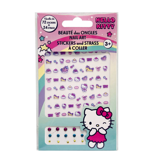 Villem Hello Kitty küünekleebiste ja kivikeste komplekt Takecare