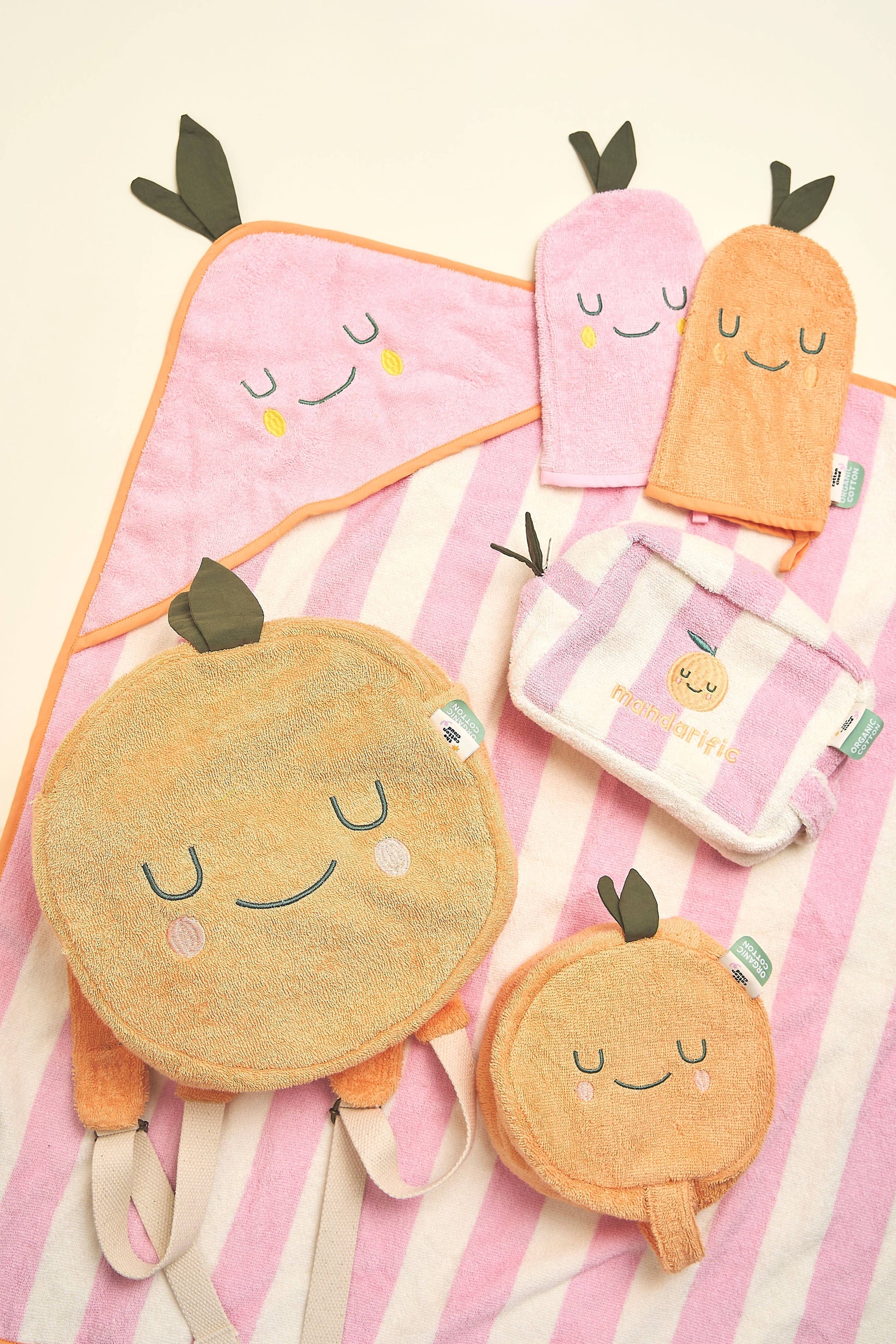 Villem Fruit shaped Toiletry Bag Mandy Mandarine the cotton cloud
