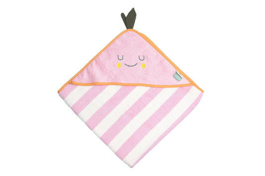 Villem Hooded Towel Mandy Mandarine the cotton cloud