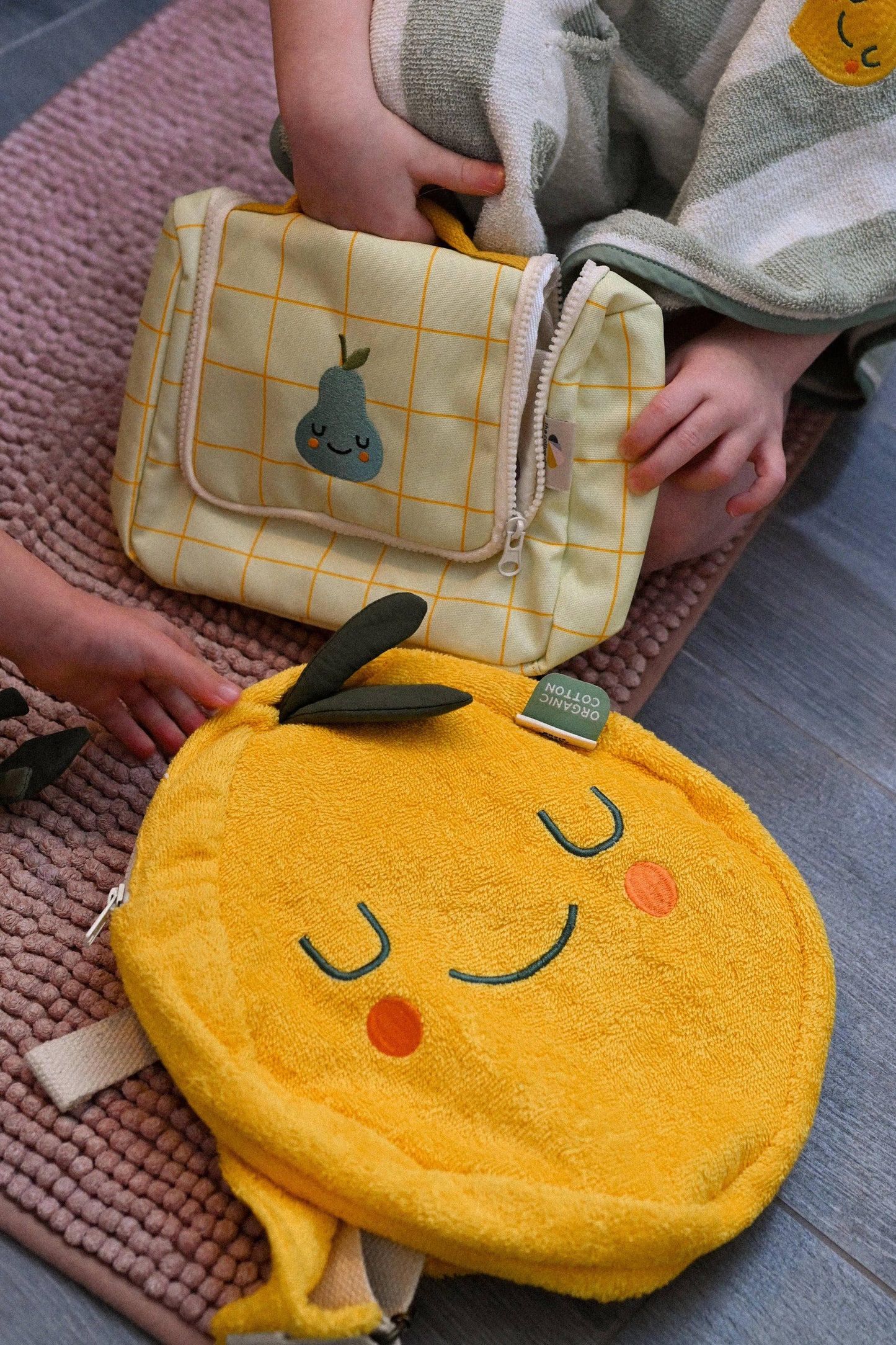 Villem Terry Cotton Backpack Lola Lemon the cotton cloud
