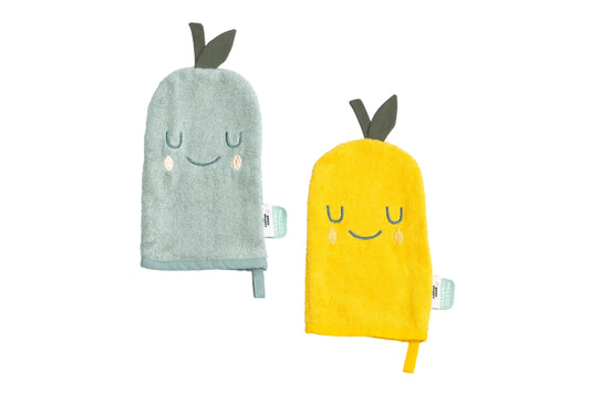 Villem The Cotton Cloud orgaanilisest puuvillast pesulappide komplekt LEMON The Cotton Cloud