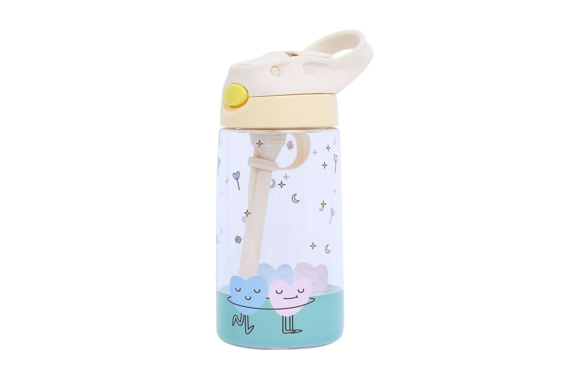 Villem Tritan Kids Water Bottle Dancing Hearts the cotton cloud
