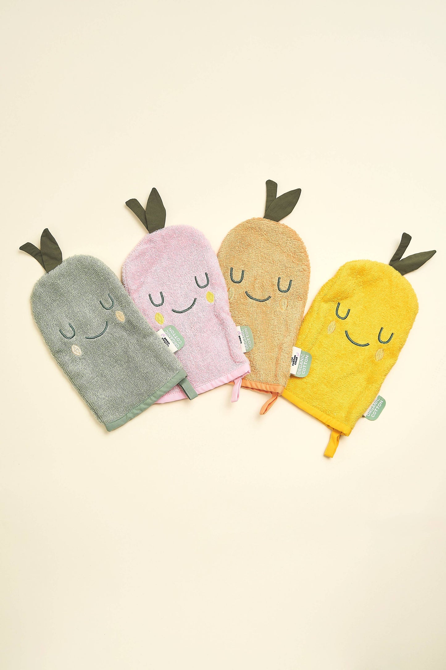 Villem Washcloth Set LEMON the cotton cloud