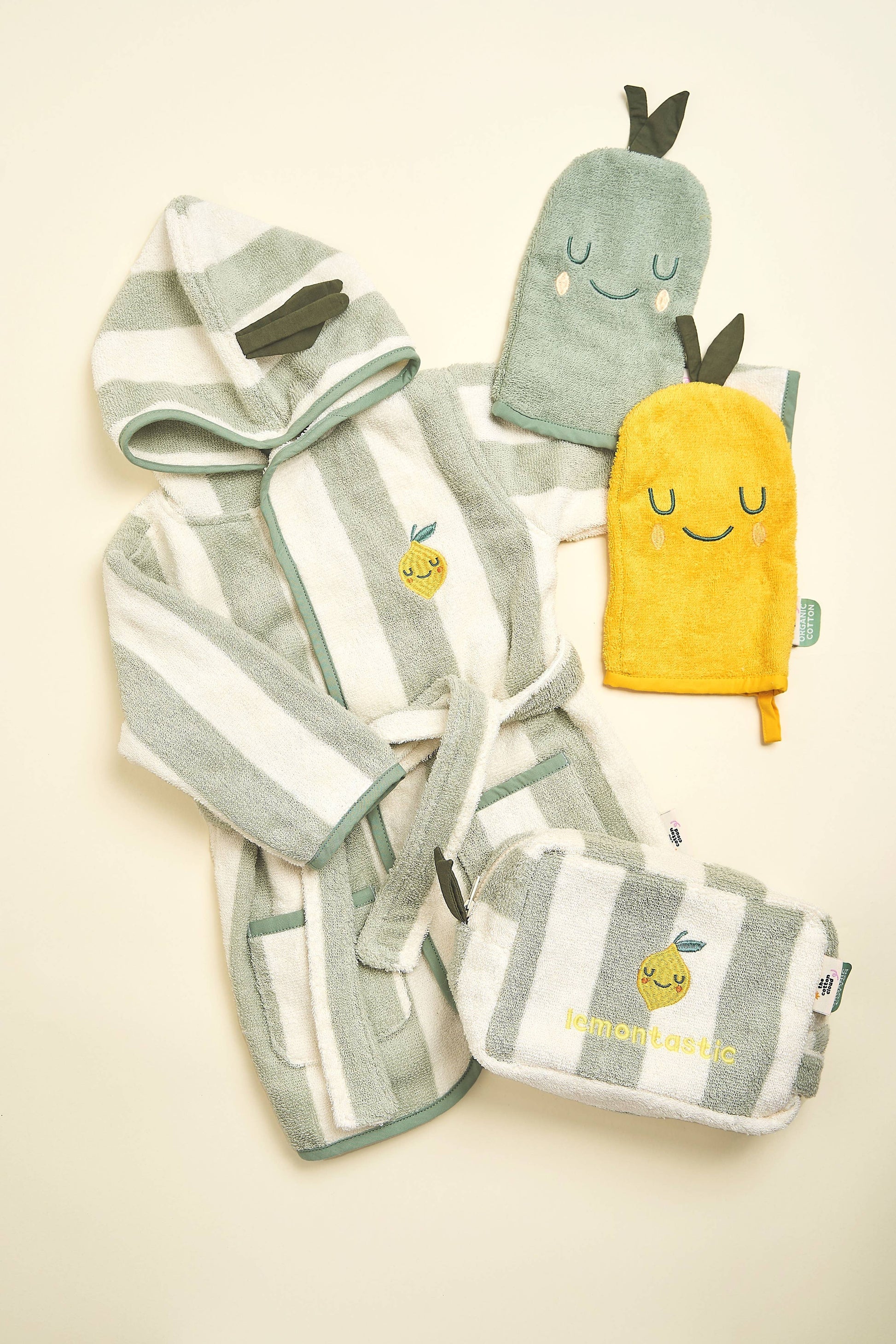Villem Washcloth Set LEMON the cotton cloud