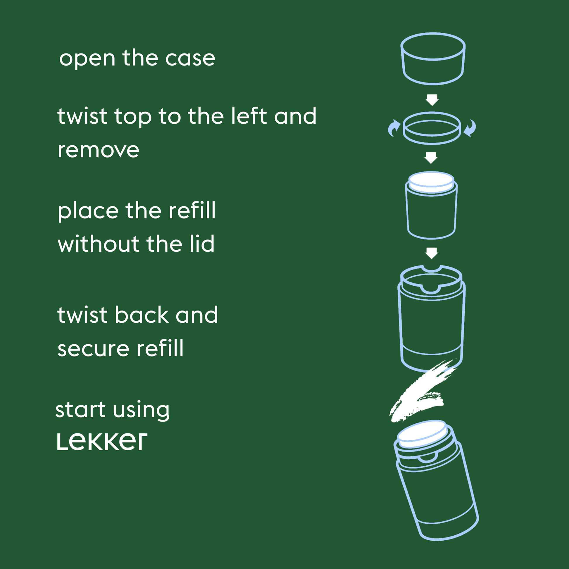 Villem Lekker deodorandi täitepakend "Have Fun" Mandariin ja Sidrun The Lekker
