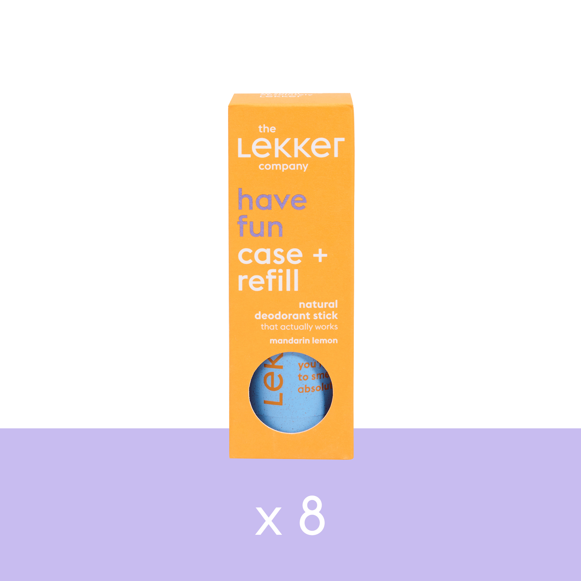 Villem Lekker Have Fun looduslik taastäidetav deodorant Mandariin ja Sidrun The Lekker