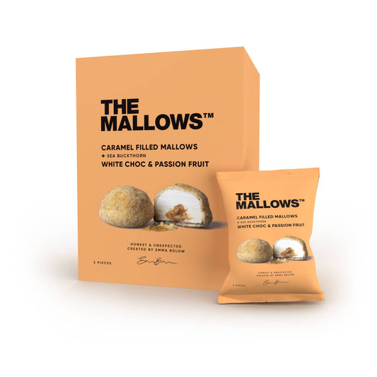 Villem CARAMEL FILLED MALLOWS + WHITE CHOC, PASSION & SEA BUCKTHORN The Mallows