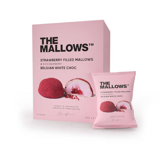 Villem STRAWBERRY FILLED MALLOWS + RICH RASPBERRY BOX  - 5 x 16G The Mallows
