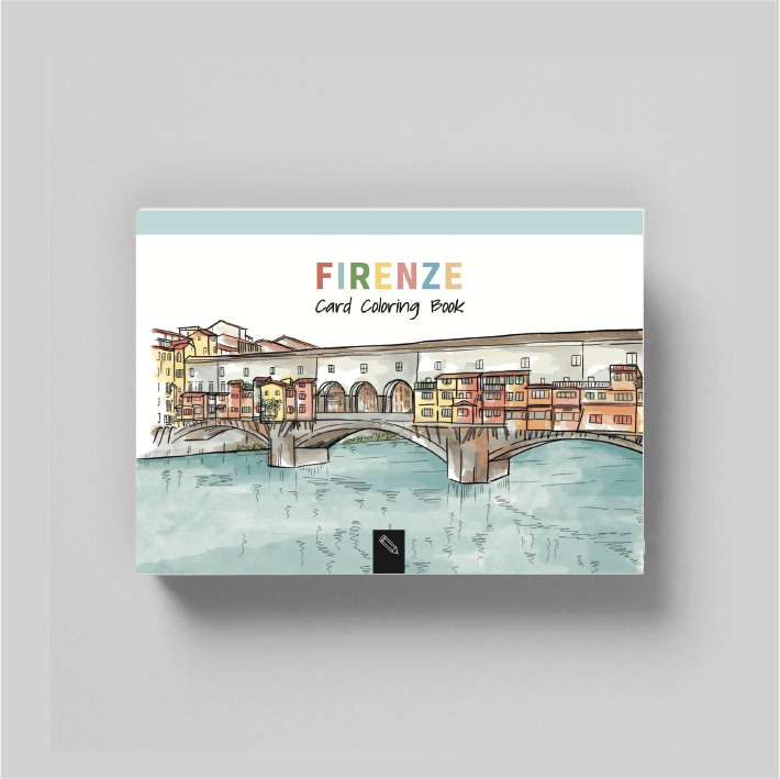 Villem Florence – postkaartide värviraamat (itaalia-inglise väljaanne) Toscana Book