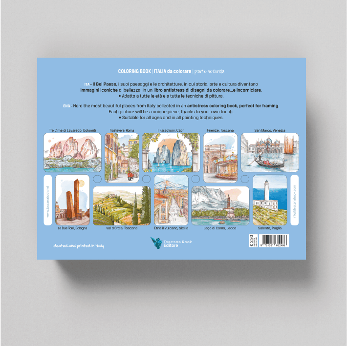 Villem Italy to Color Vol. 2 – värviraamat (itaalia-inglise väljaanne) Toscana Book