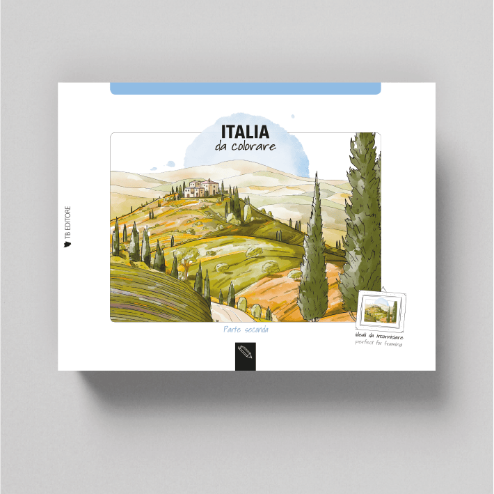 Villem Italy to Color Vol. 2 – värviraamat (itaalia-inglise väljaanne) Toscana Book
