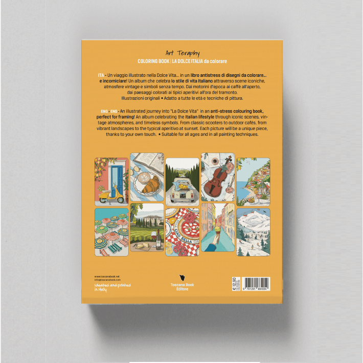 Villem Sweet Italy to Color – värviraamat (itaalia-inglise väljaanne) Toscana Book