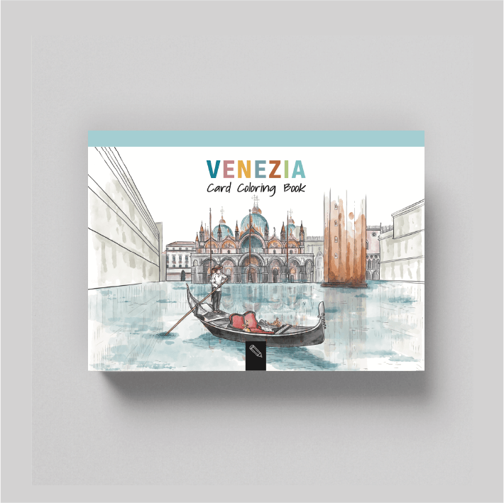 Villem Venice – postkaartide värviraamat (itaalia-inglise väljaanne) Toscana Book