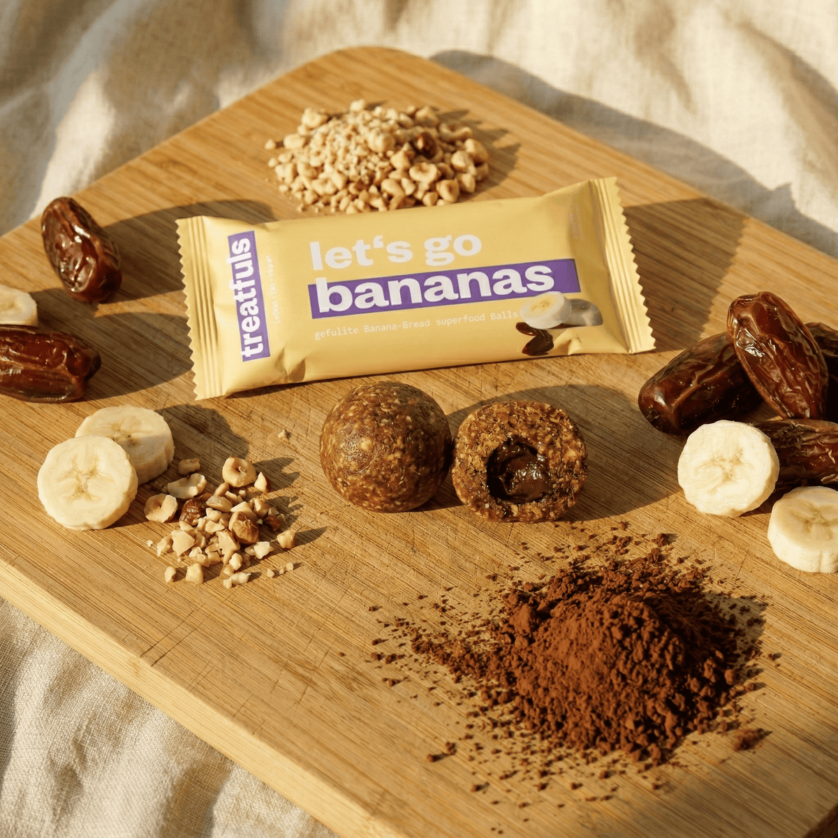 Villem Banana bread filled energy balls organic + vegan + gluten-free treatfuls