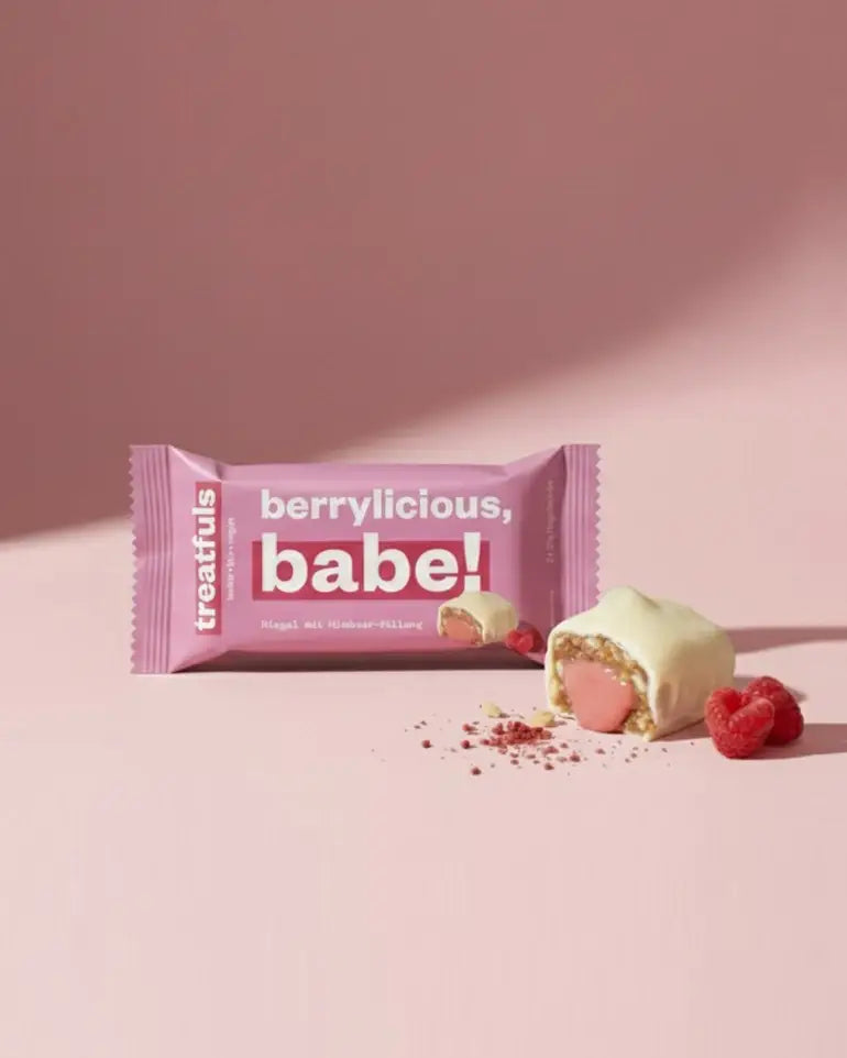 Villem Berrylicious Babe mahe vegan batoon vaarika, datli ja india pähkli võiga 2 × 20 g Treatfuls
