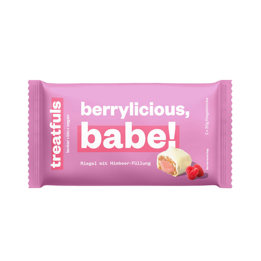 Villem Berrylicious Babe mahe vegan batoon vaarika, datli ja india pähkli võiga 2 × 20 g Treatfuls