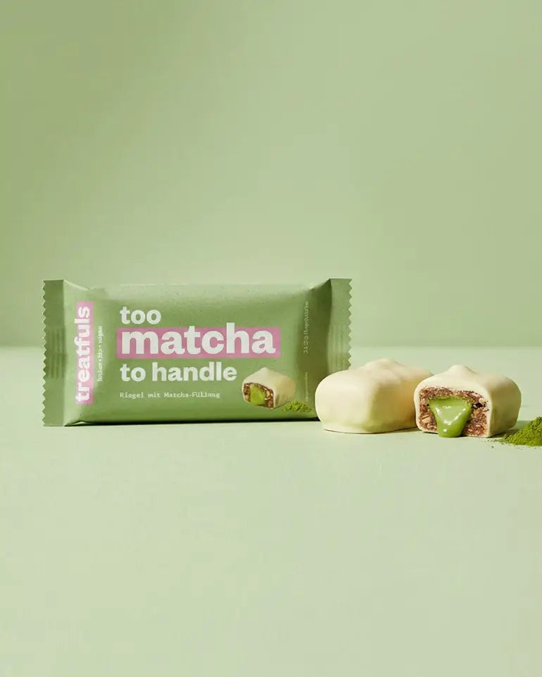 Villem Too Matcha to Handle mahe vegan cashew-matcha batoon valge kakaovõikattega 2 × 20 g Treatfuls