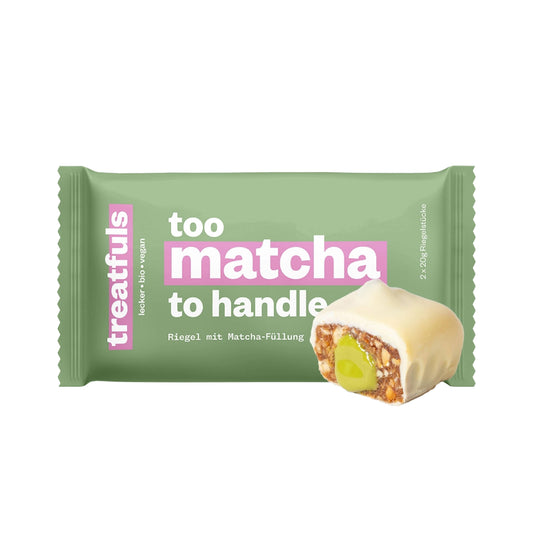 Villem Too Matcha to Handle mahe vegan cashew-matcha batoon valge kakaovõikattega 2 × 20 g Treatfuls