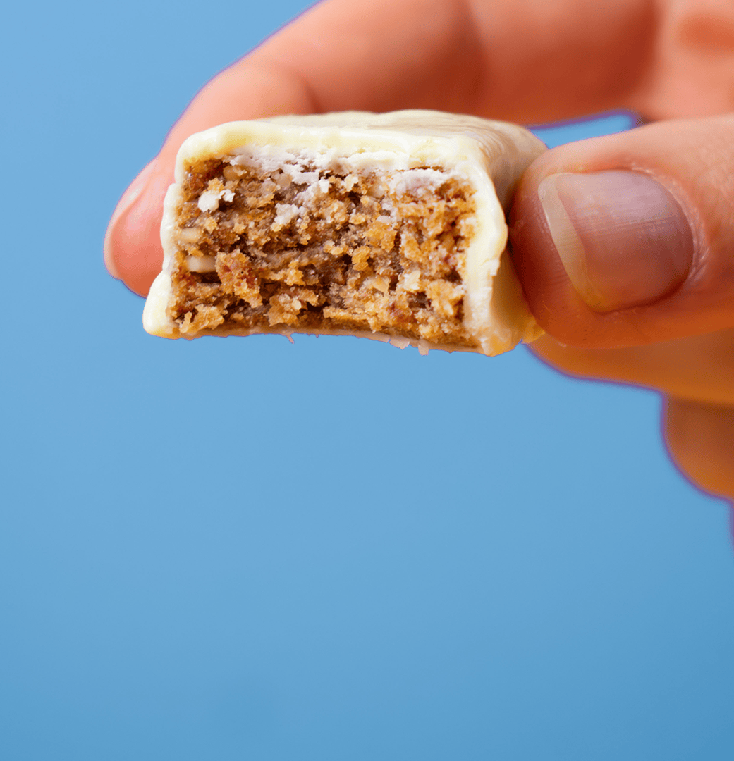 Villem What the Lemon mahe vegan sidruni-mandlibatoon valge kakaovõikattega 2 × 20 g Treatfuls