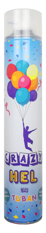 Villem Pöörane heelium õhupallide täitmiseks Tuban