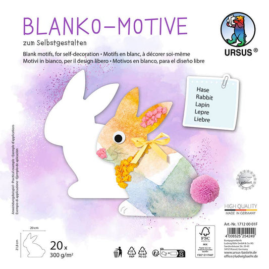 Villem Blank Bunny Motives URSUS® / Buntpapierfabrik Ludwig Bähr GmbH & Co. KG
