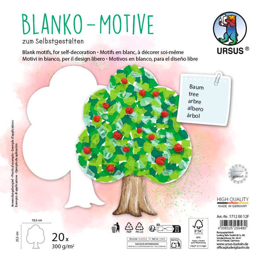Villem Blank motifs "Tree" URSUS® / Buntpapierfabrik Ludwig Bähr GmbH & Co. KG