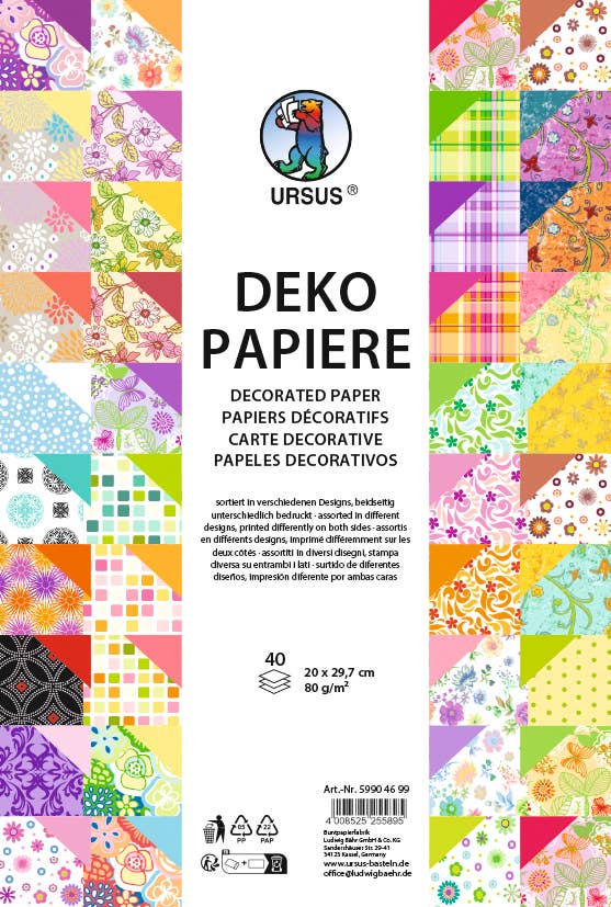 Villem Decorative papers, DIN A4 URSUS® / Buntpapierfabrik Ludwig Bähr GmbH & Co. KG