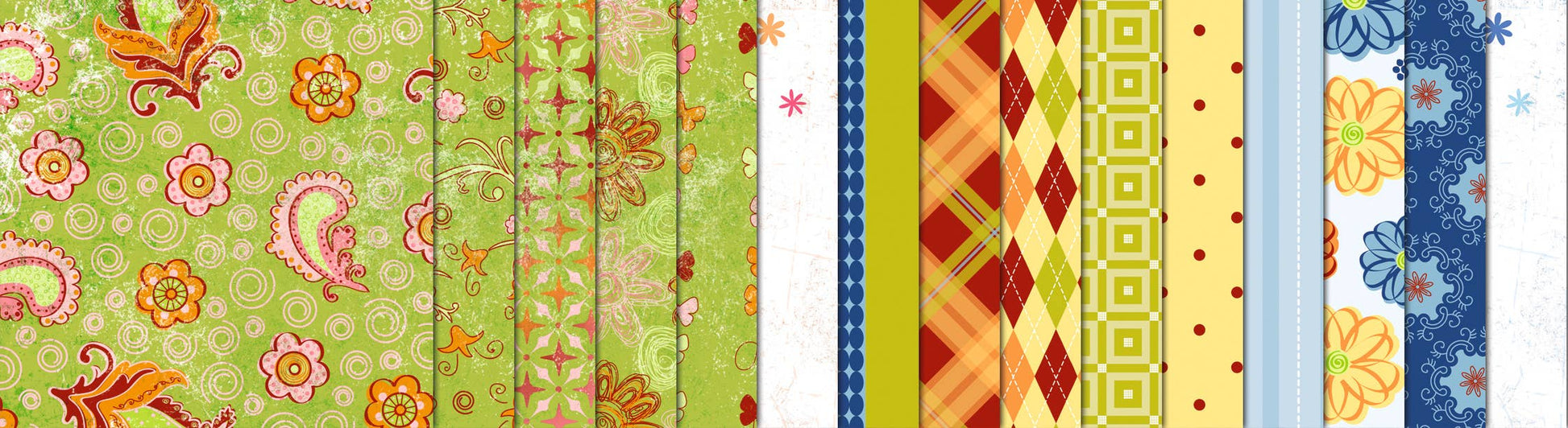 Villem Disainpaberite komplekt 15 × 15 cm, kahepoolsed mustrid, 30 lehte "Flowers" URSUS®