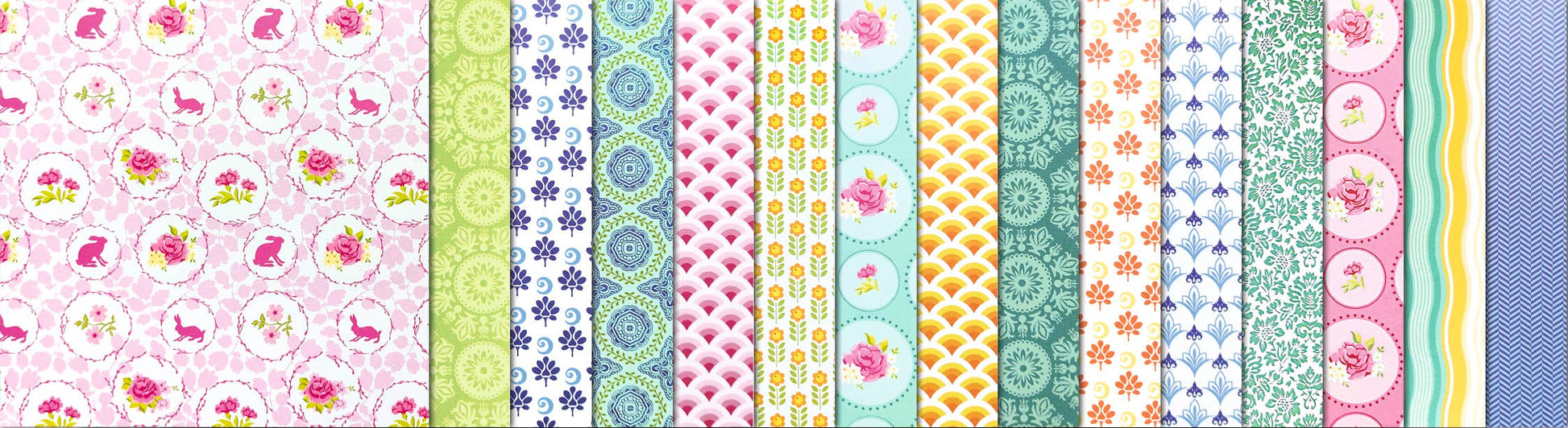 Villem Disainpaberite komplekt 15 × 15 cm, kahepoolsed mustrid, 30 lehte "Petite" URSUS®